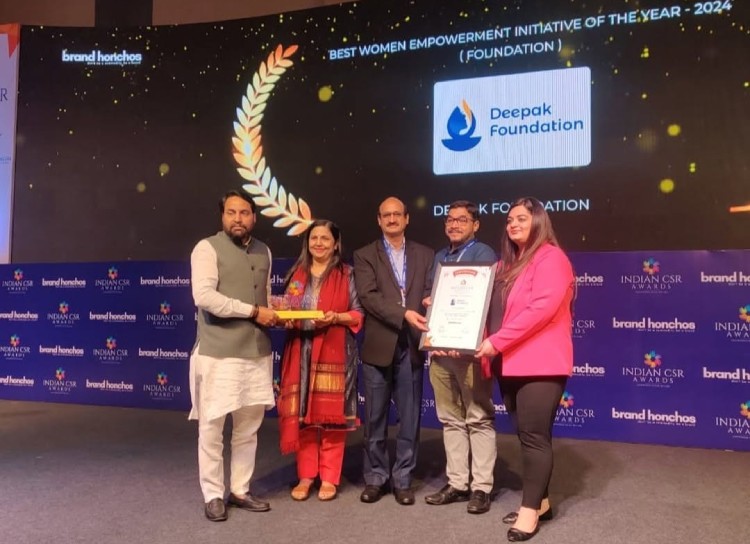 Deepak Foundation has been honored with two awards at the Indian CSR Awards 2024